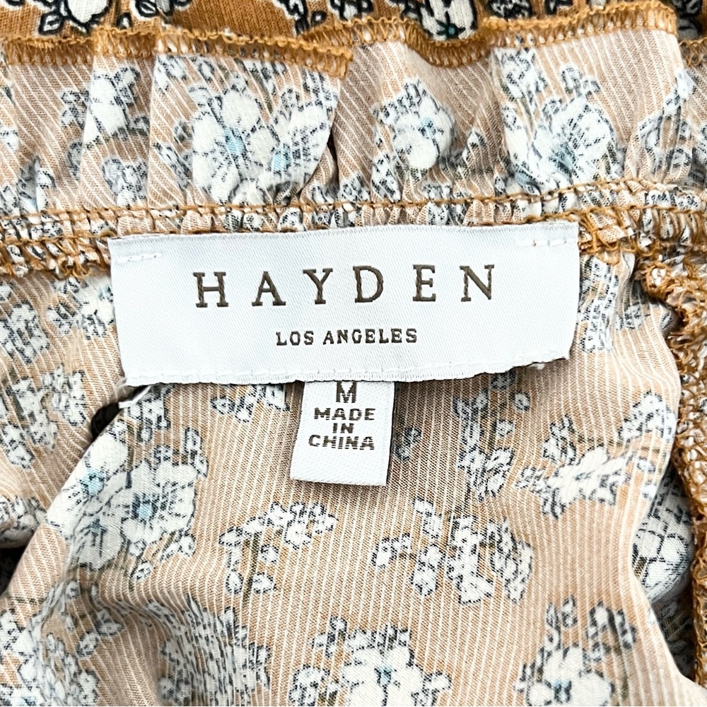 Hayden Smocked Long Sleeve Peplum Floral Top - Picture 5 of 5